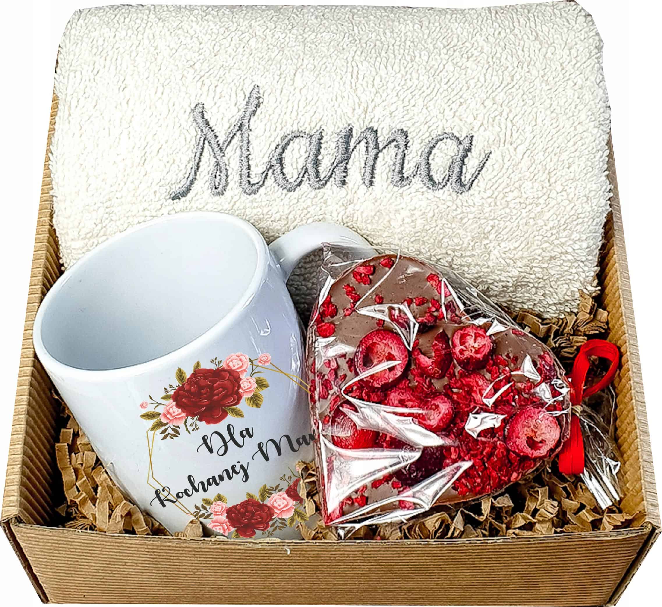 Elegancki Zestaw Prezentowy dla Mamy z Kubkiem i Ręcznikiem - Idealny prezent na Święta, Dzień Matki, Urodziny - obrazek 1