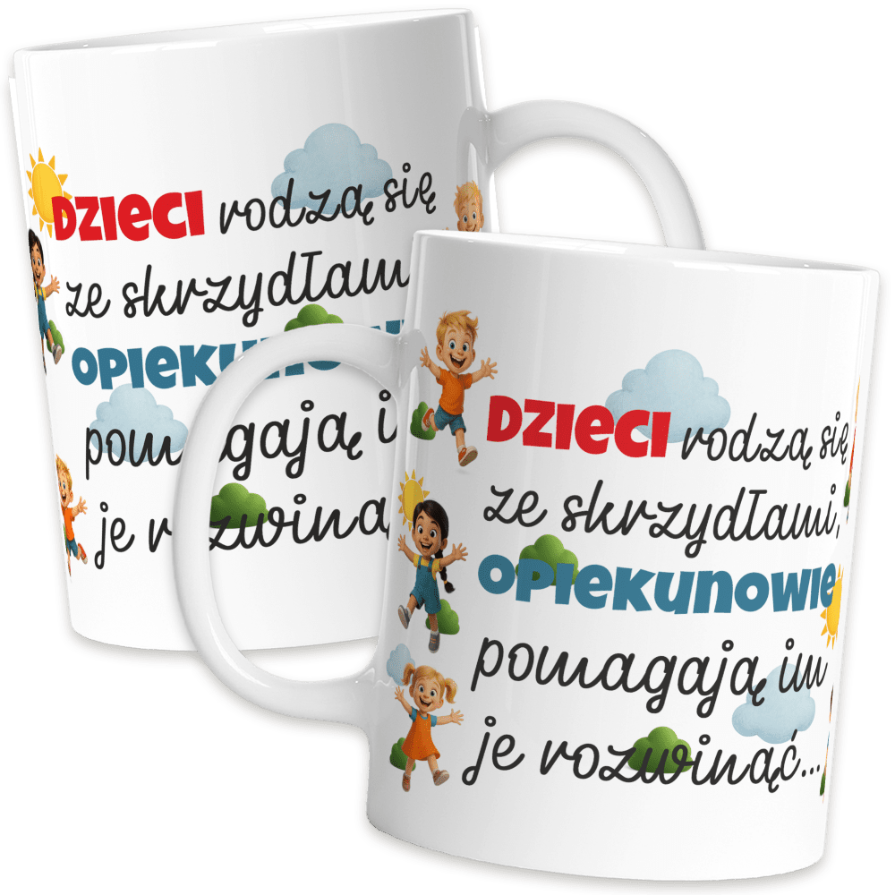 Kubek prezent na Dzień Nauczyciela w przedszkolu 330 ml – biały