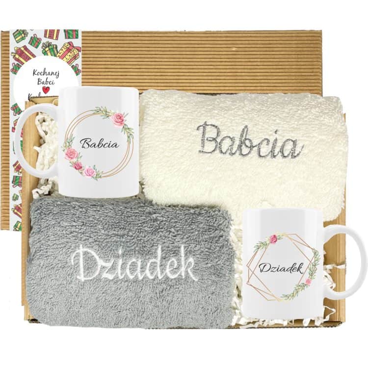 Wspólny Prezent dla Babci i Dziadka – kubki i ręczniki