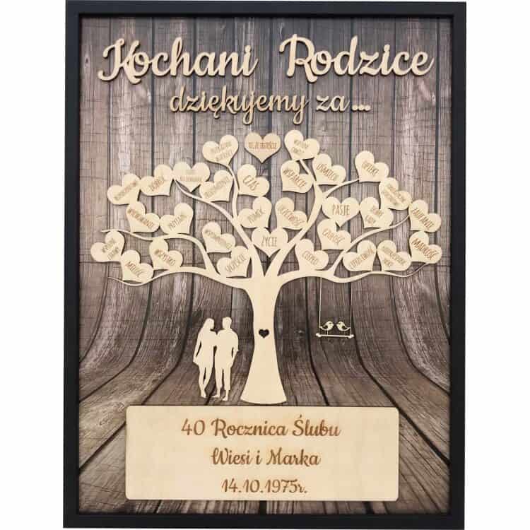 Prezent rocznica ślubu jubileusz 10 20 25 30 40 45 50 - obrazek 1