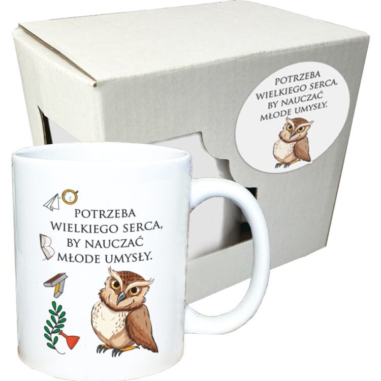 Elegancki kubek dla nauczyciela