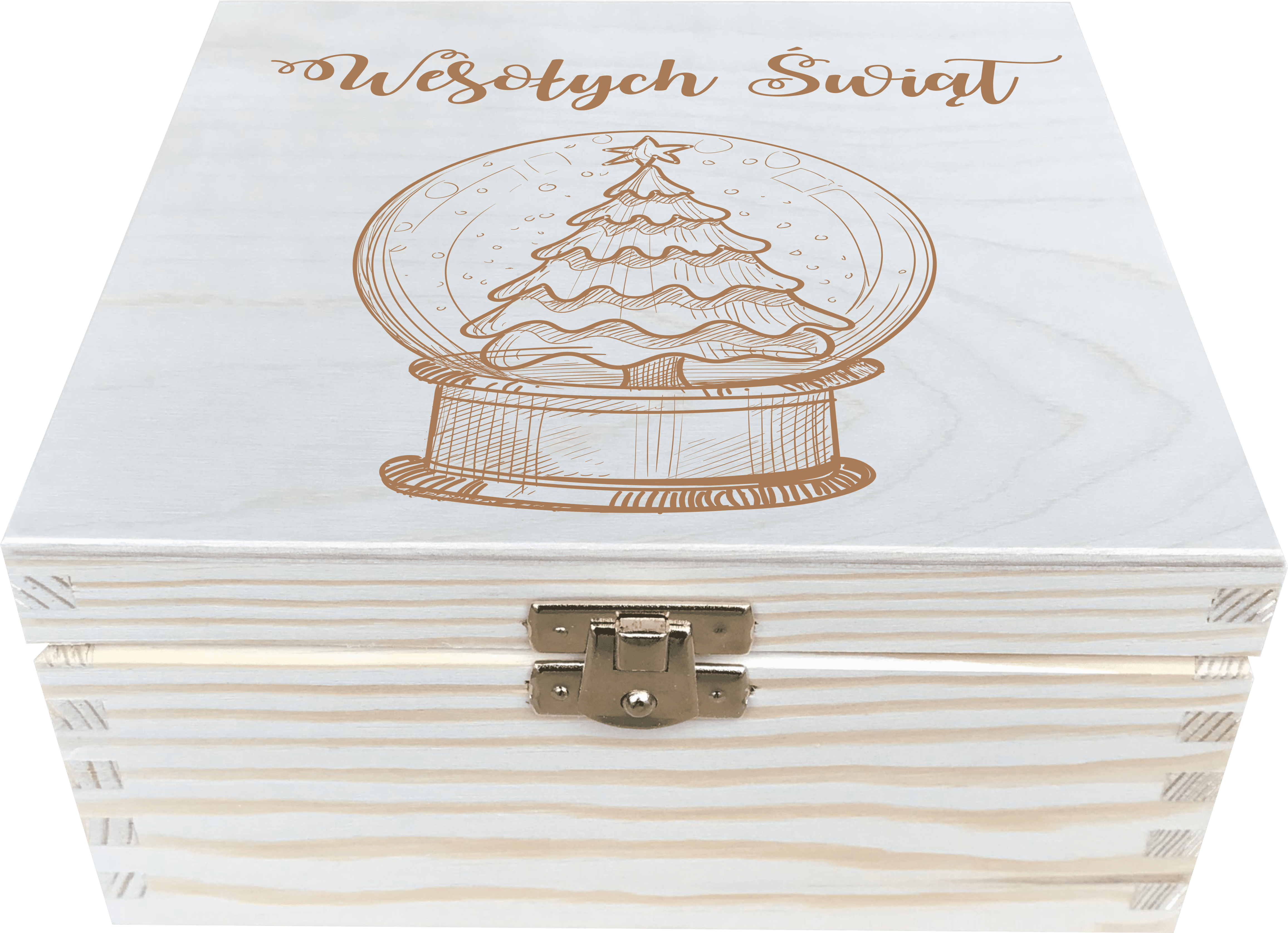 Świąteczna herbaciarka z grawerem prezent na Święta/Mikołaja - obrazek 1