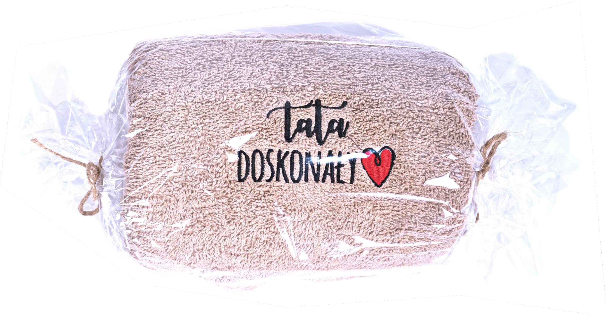 Duży Kąpielowy Ręcznik z Haftem - Wyjątkowy Prezent dla Taty - obrazek 1