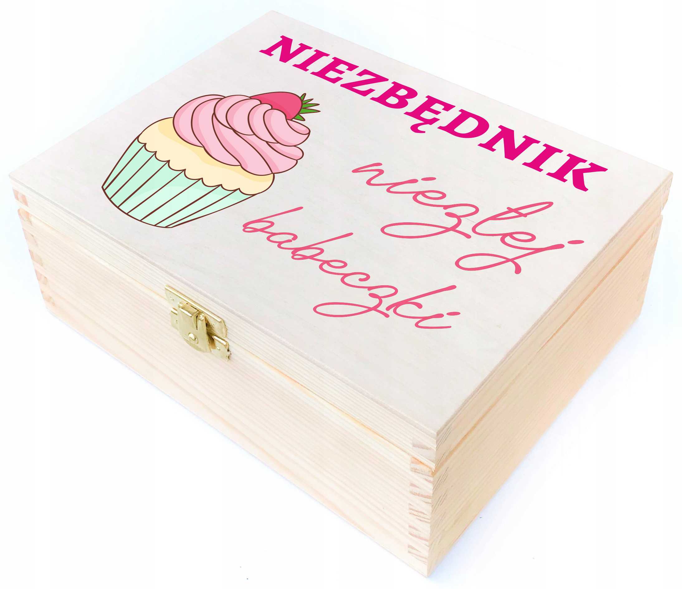 Pudełko Prezentowe z Nadrukiem UV - Drewniany Niezbędnik z Przegródkami - obrazek 1