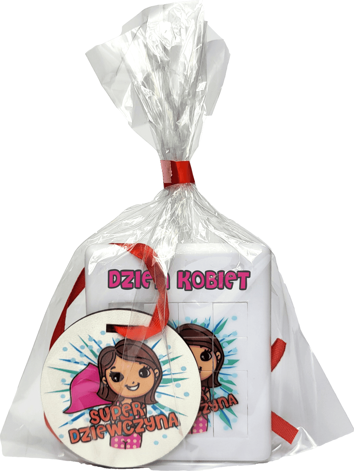 Zestaw prezentowy na Dzień Kobiet z układanką i medalem - obrazek 1