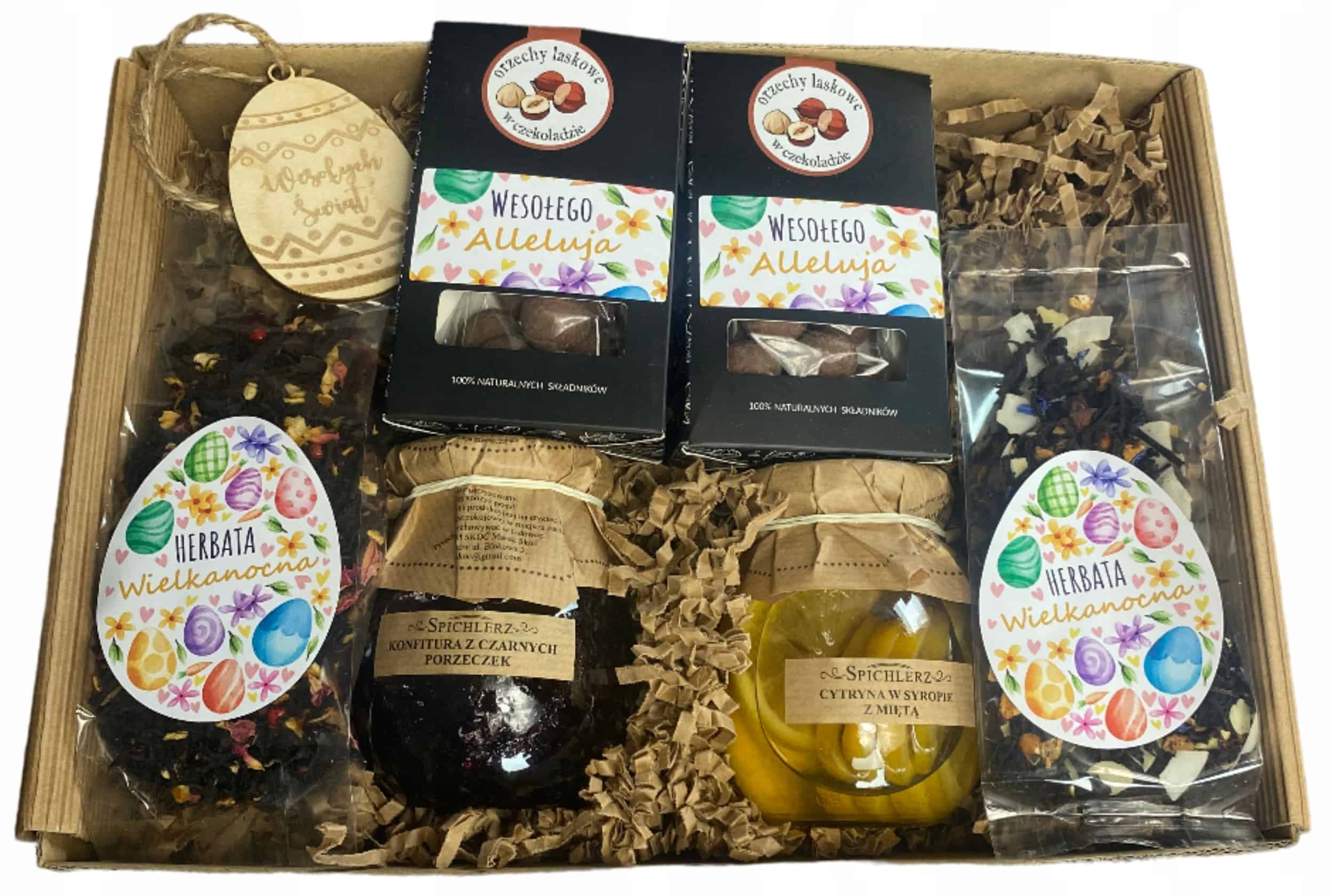 Zestaw prezentowy z naturalnymi przetworami na Wielkanoc - obrazek 1