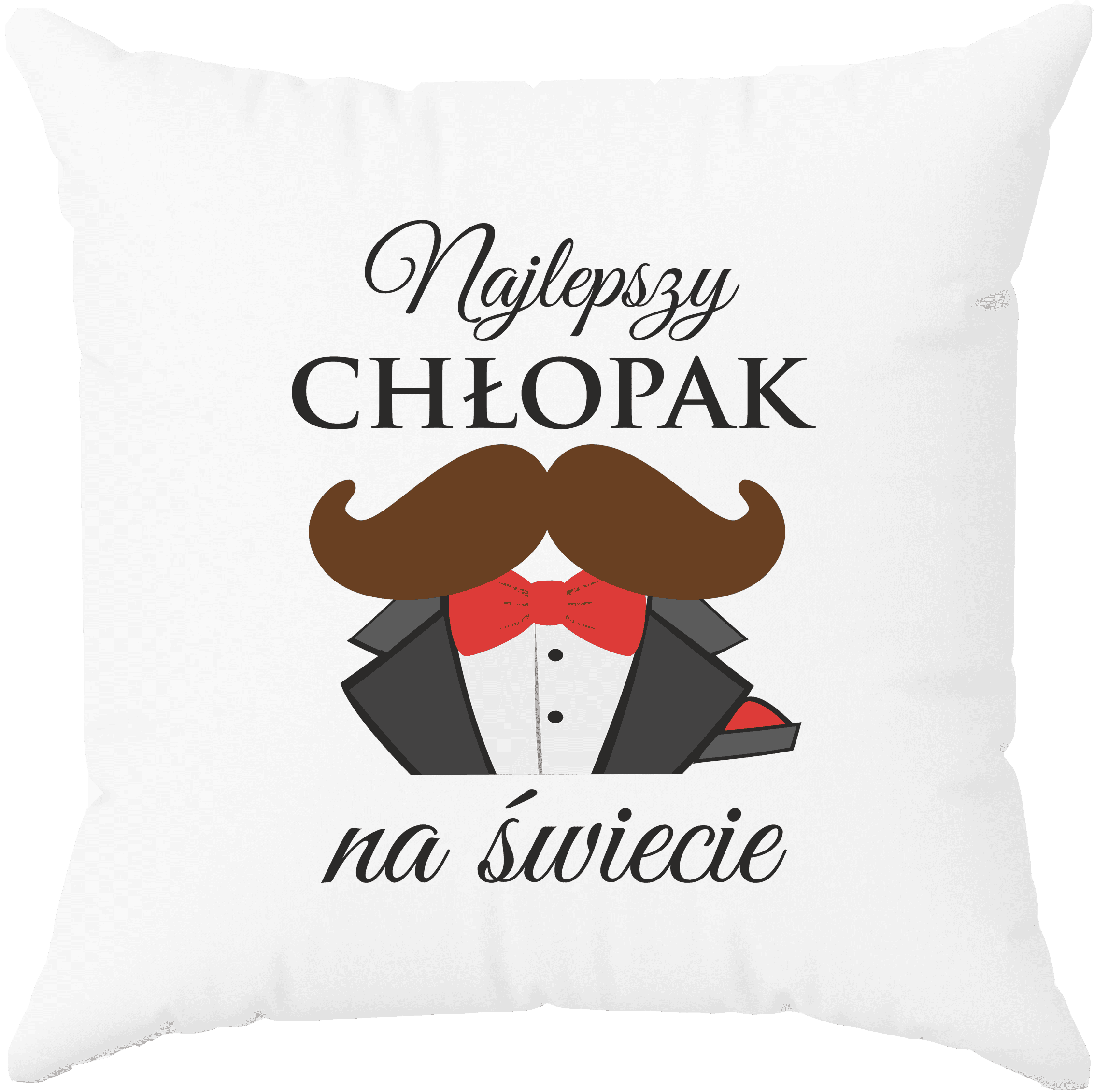 Poduszka z napisem „najlepszy chłopak na świecie” – prezent na Dzień Chłopaka