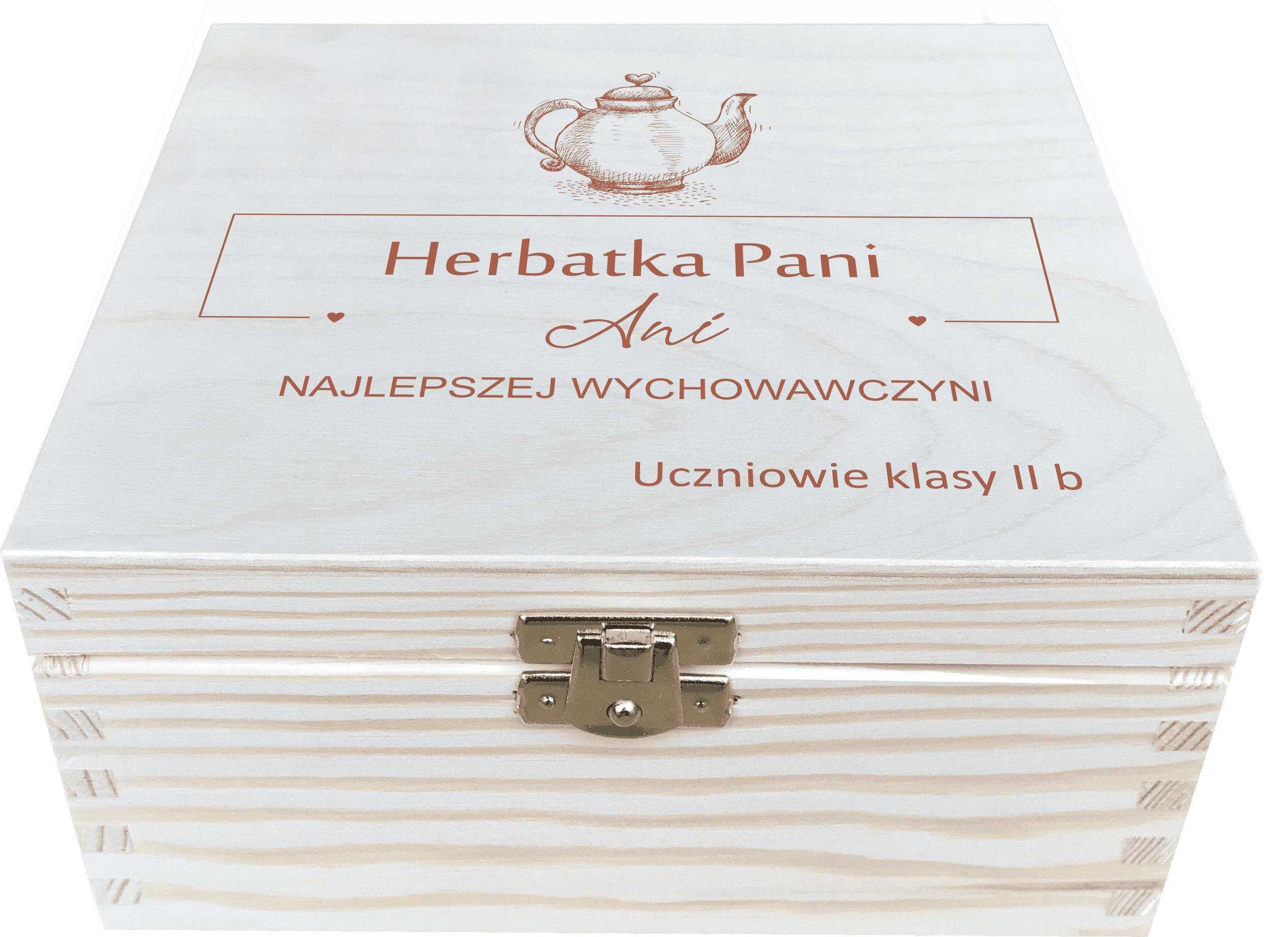 1 PREZENT NA DZIEŃ NAUCZYCIELA HERBACIARKA Z GRAWEREM - obrazek 1