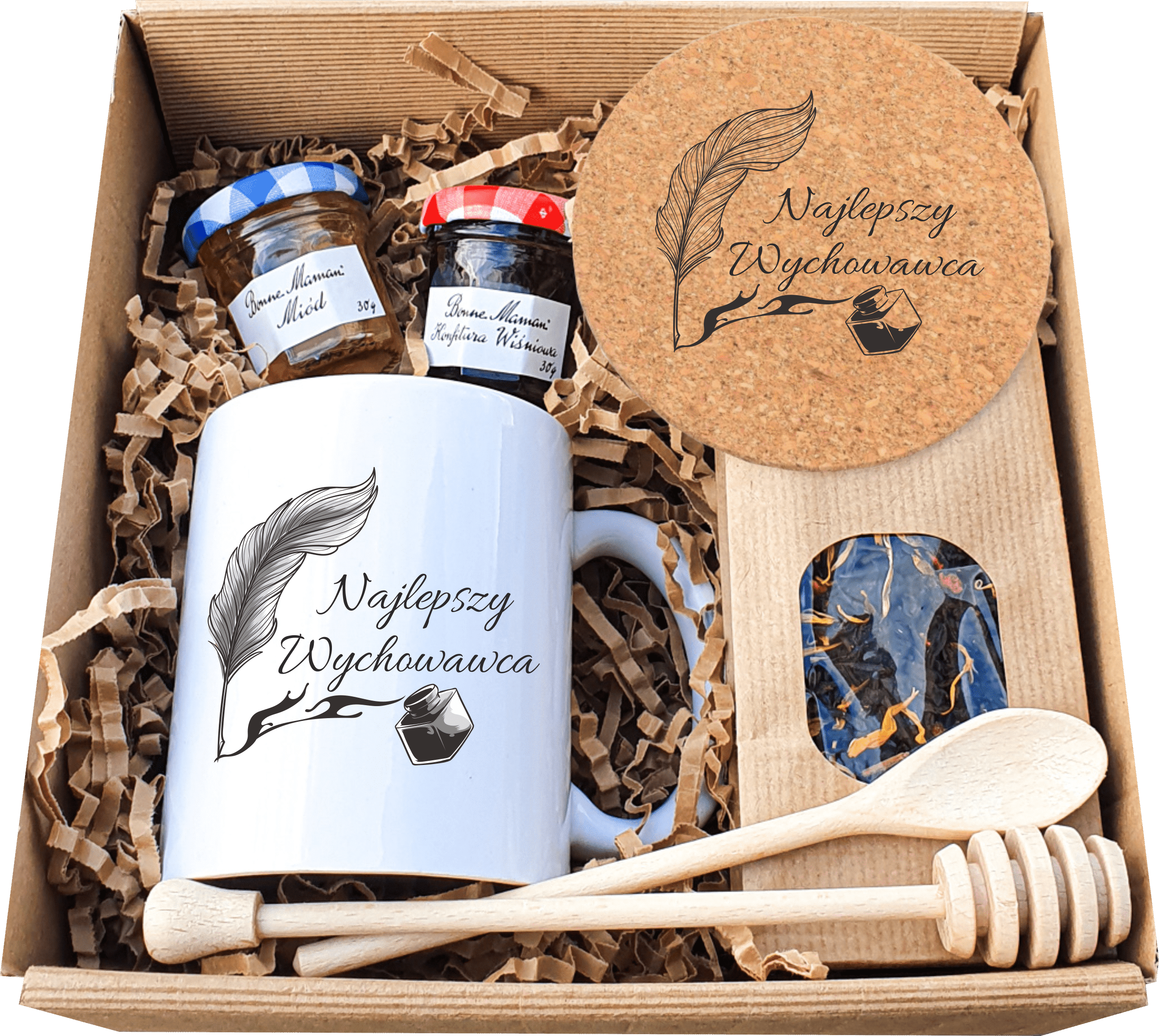 Prezent dla nauczyciela herbata – zestaw z kubkiem