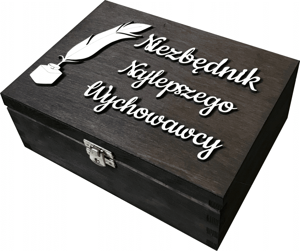 Główne - niezbędnik N NIEZBĘDNIK PREZENT NA DZIEŃ NAUCZYCIELA PUDEŁKO 3D - obrazek 1