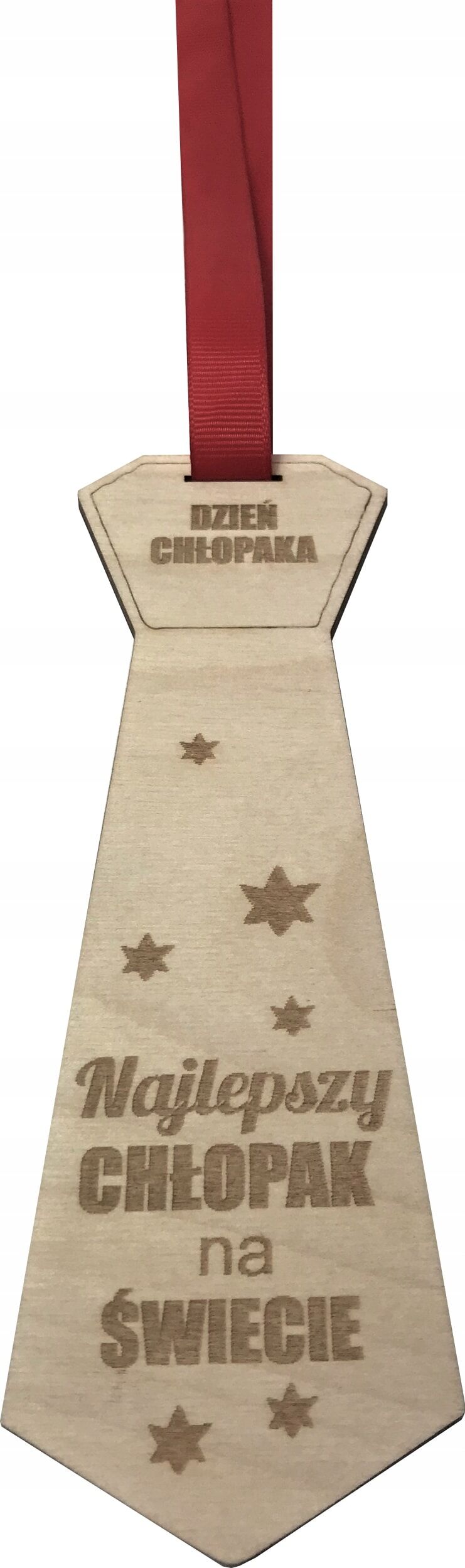 Krawat dzień chłopaka – lekki prezent z naturalnej sklejki