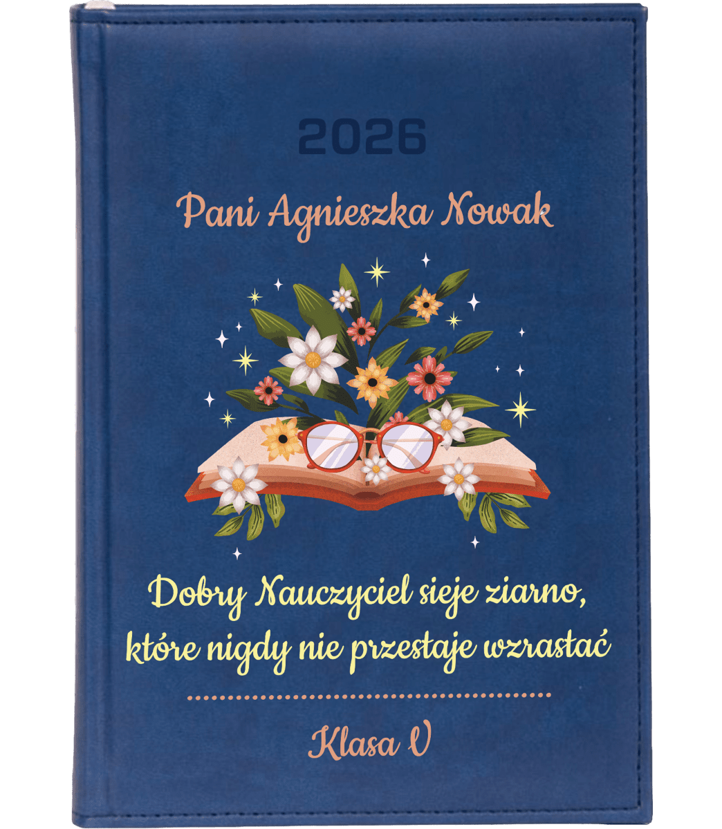 Personalizowany Kalendarz Nauczyciela 2026 z Nadrukiem UV - Elegancki Prezent Edukacyjny - obrazek 1