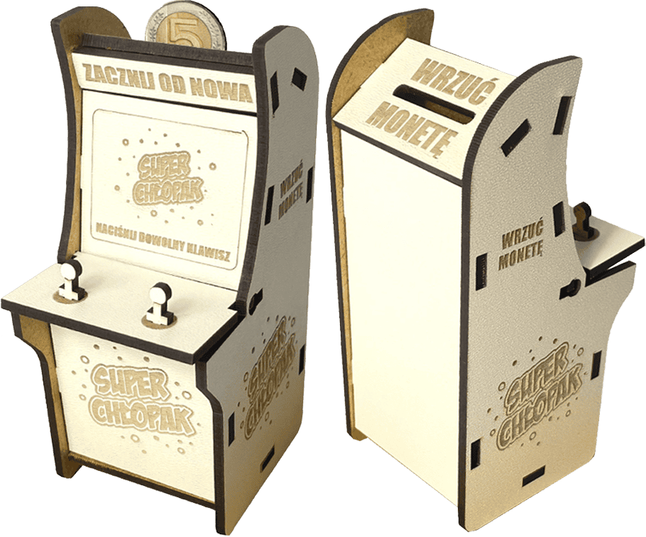 Skarbonka z grawerem - Prezent dla chłopca do szkoły