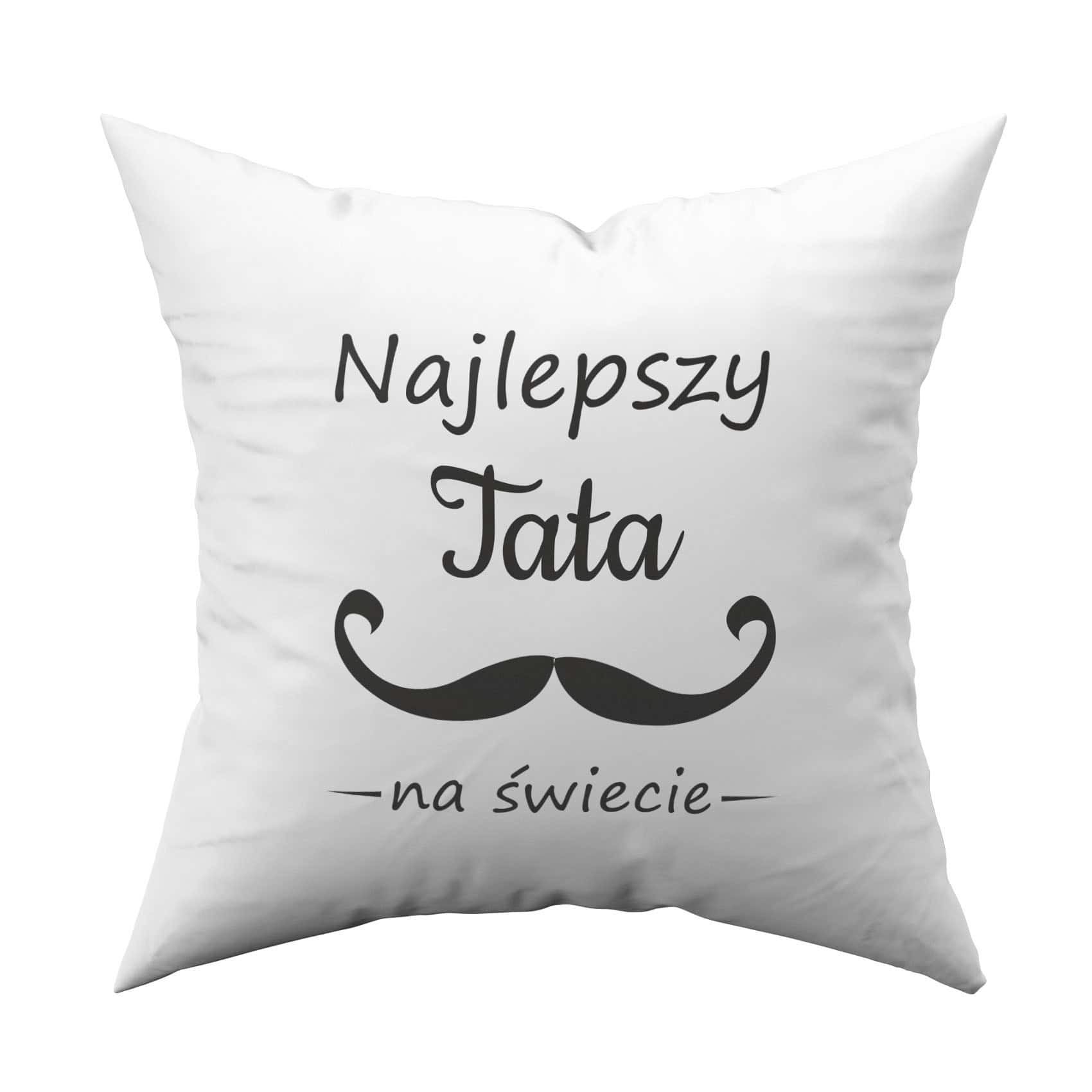 1t Poduszka z nadrukiem dla najlepszego taty - obrazek 1