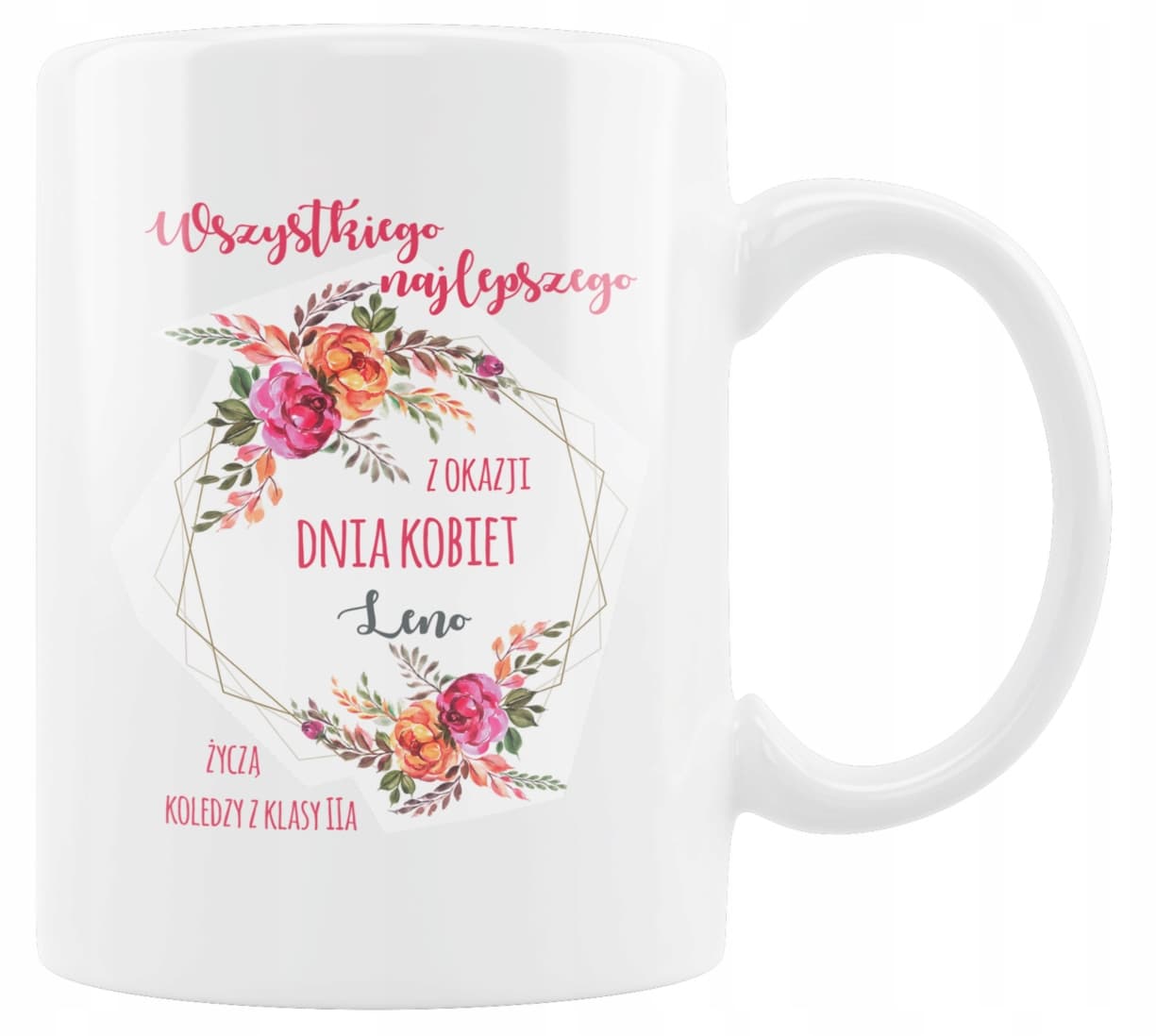 Kubek personalizowany z nadrukiem. Prezent na Dzień Kobiet - obrazek 1