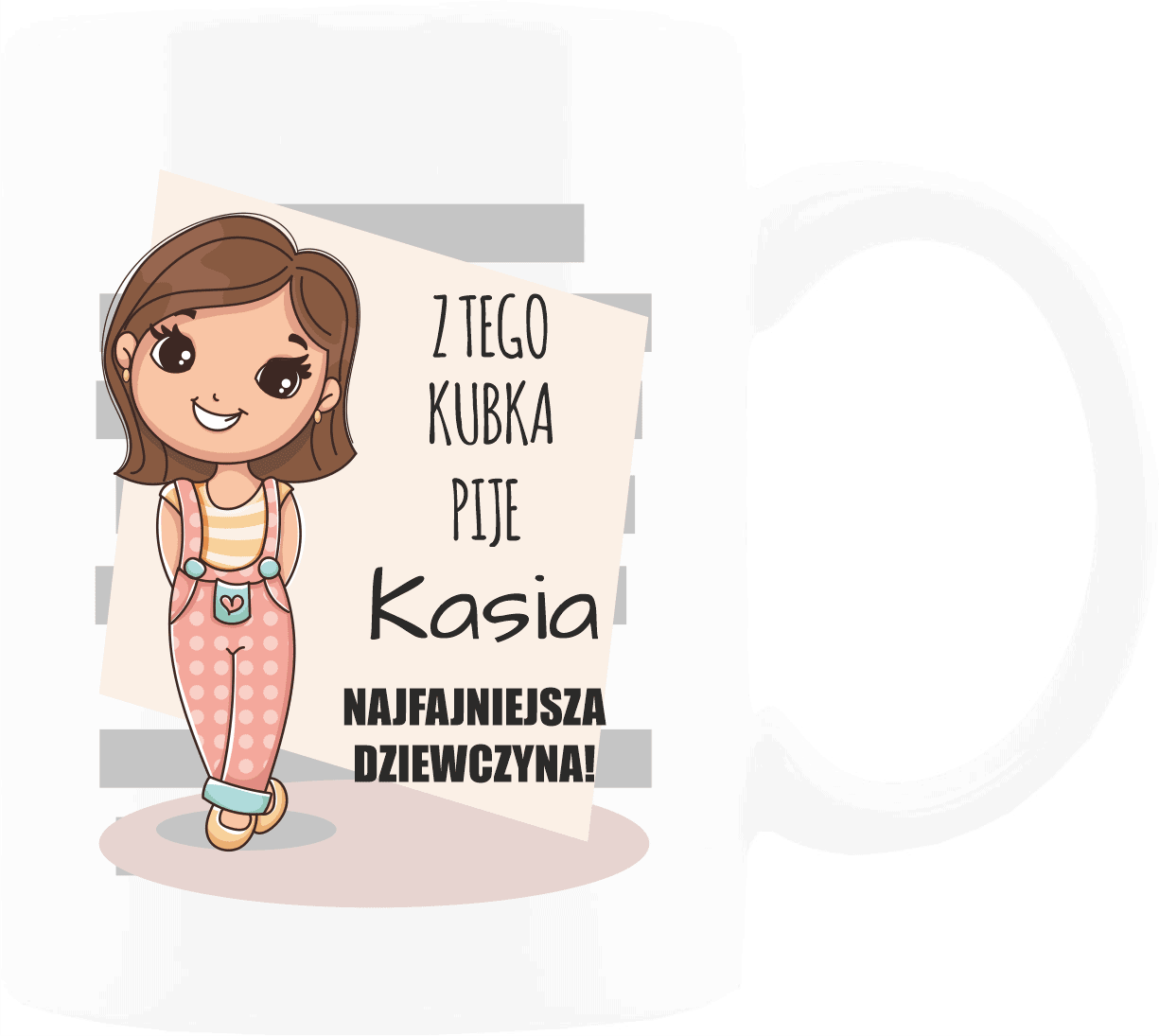 Kubek z nadrukiem dla dziewczyny. Prezent na różne okazje. - obrazek 1