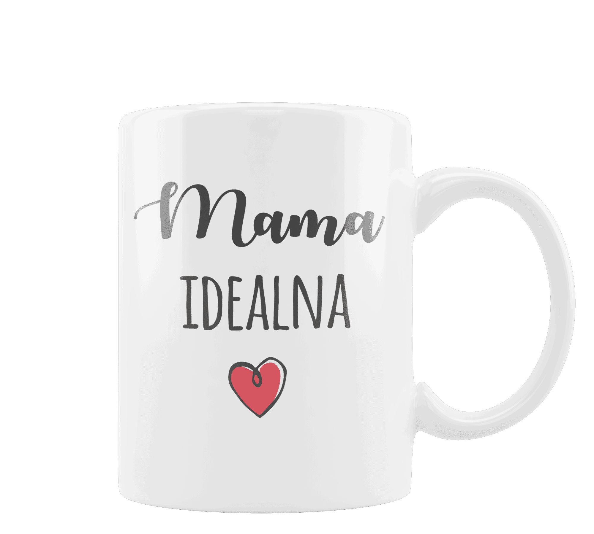 6 Kubek z nadrukiem mama idealna - obrazek 1