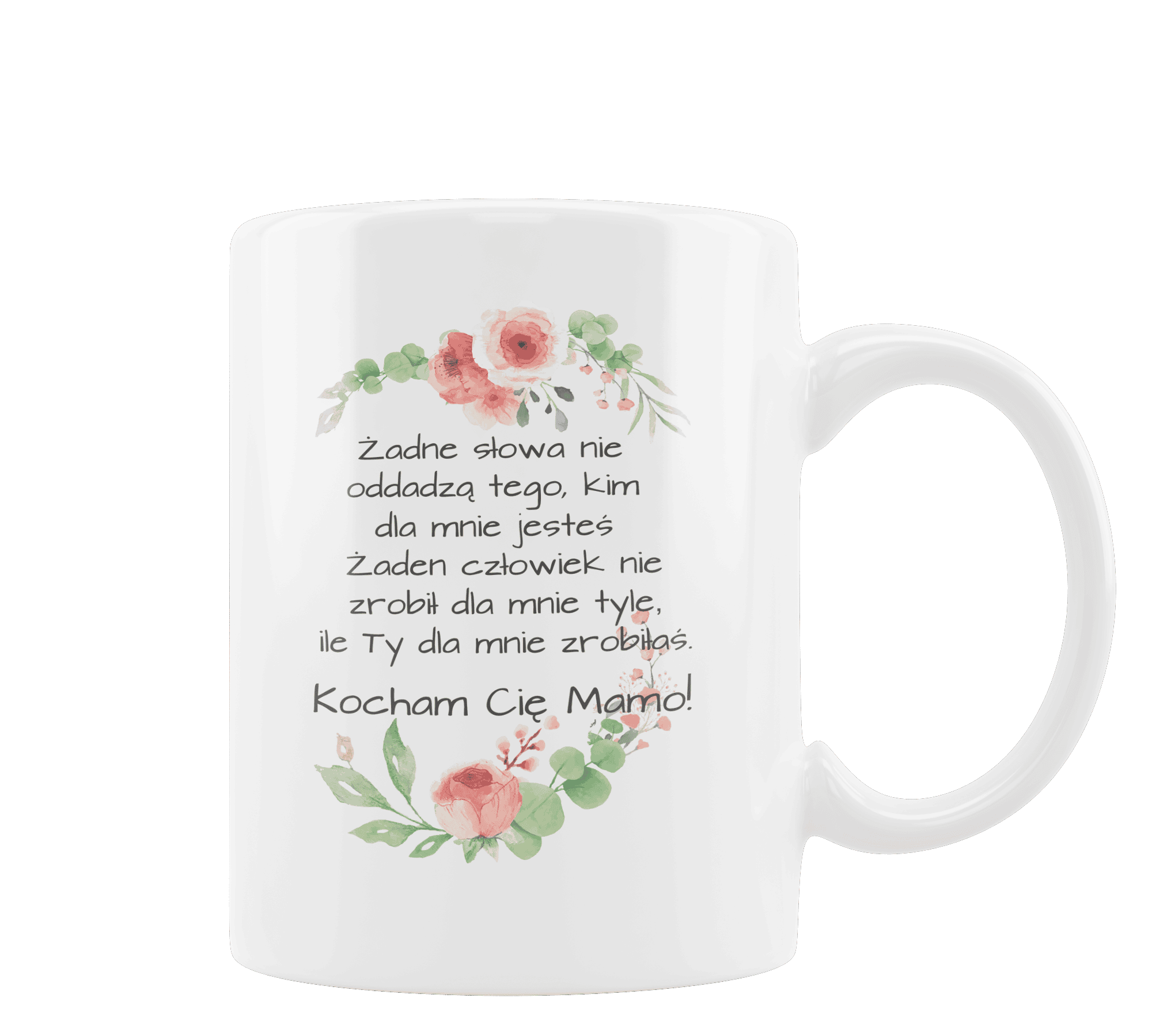 Kubek z nadrukiem kocham Cię mamo - obrazek 1