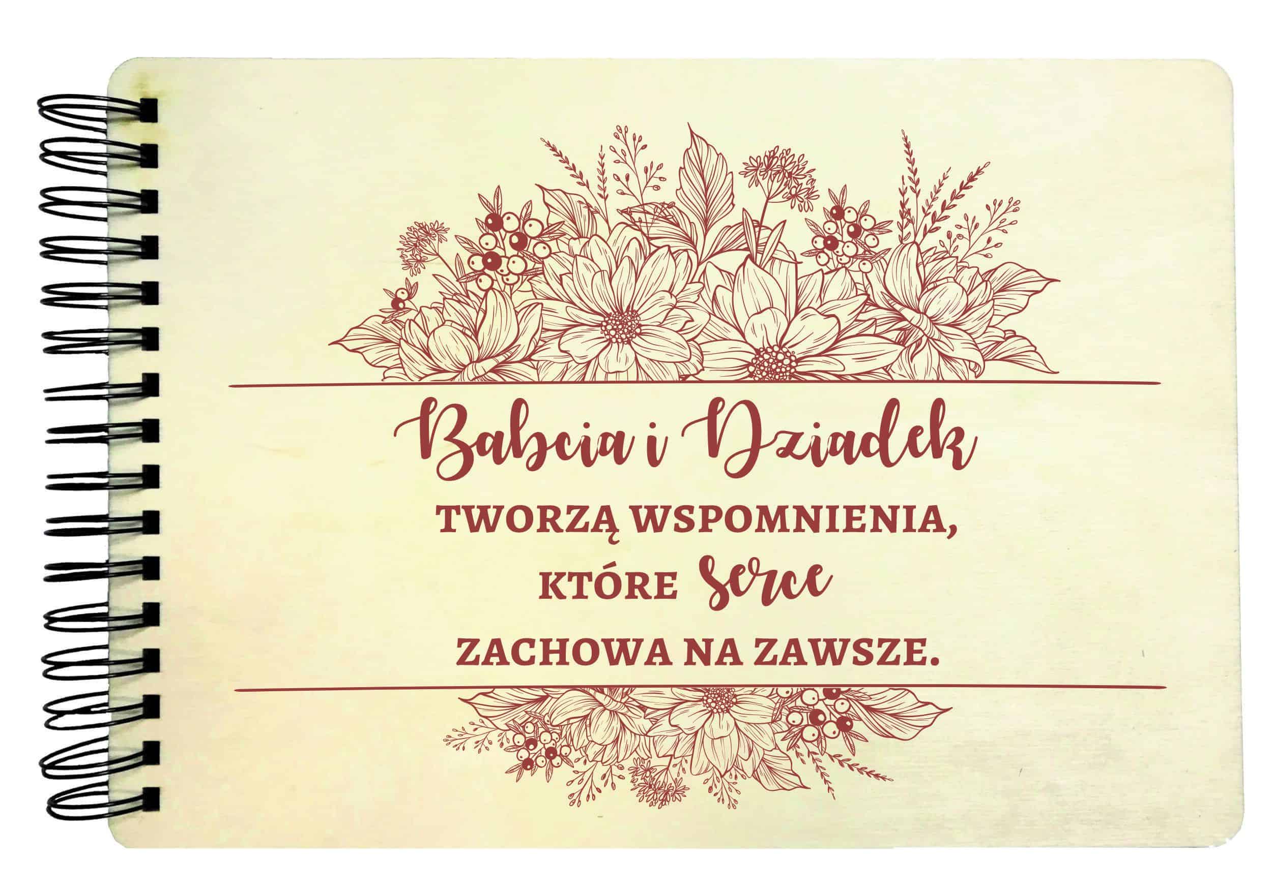 album Album z grawerem dla babci dziadka