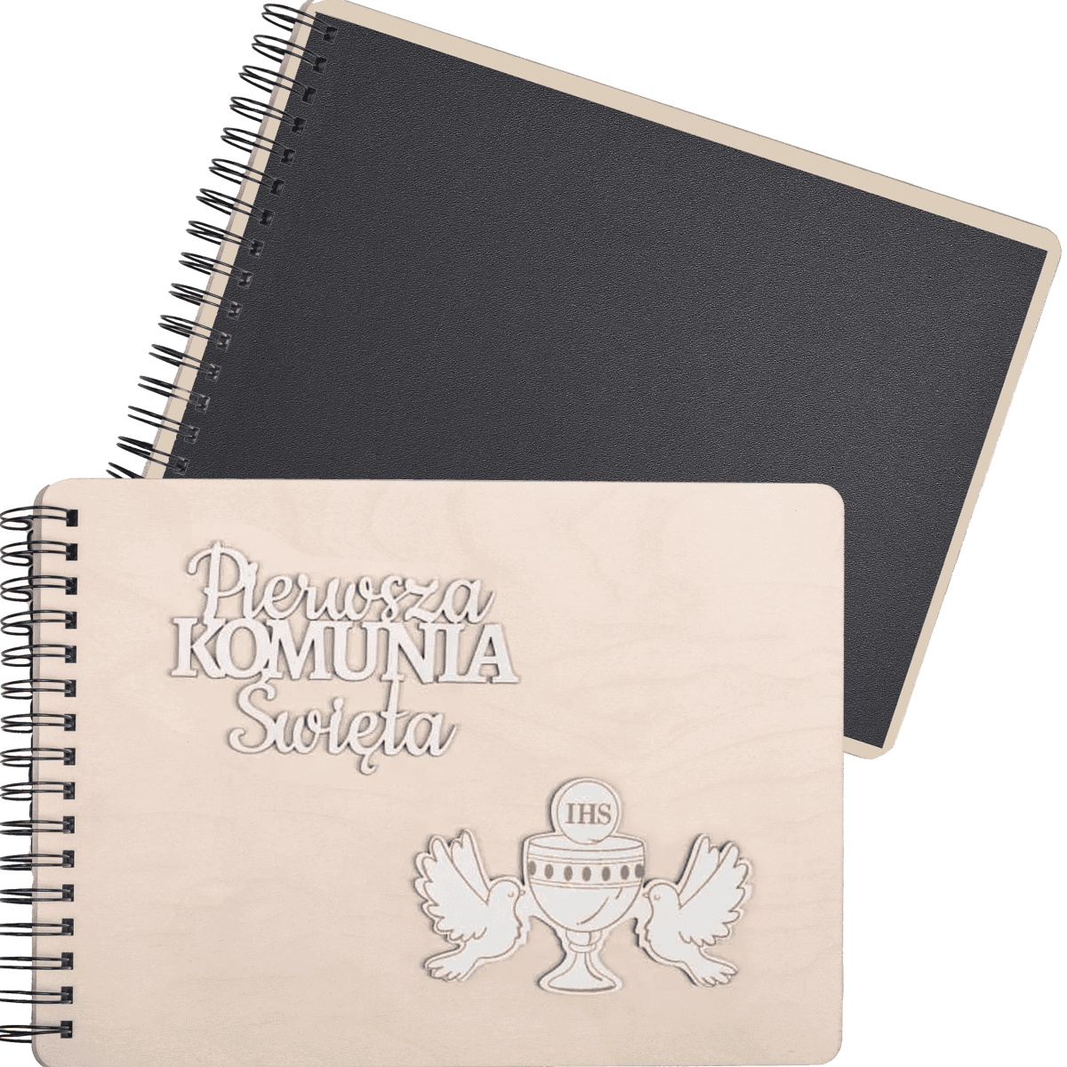zz gołęviami naklejany Personalizowany Album Komunijny na zdjęcia. Komunia Święta - obrazek 1