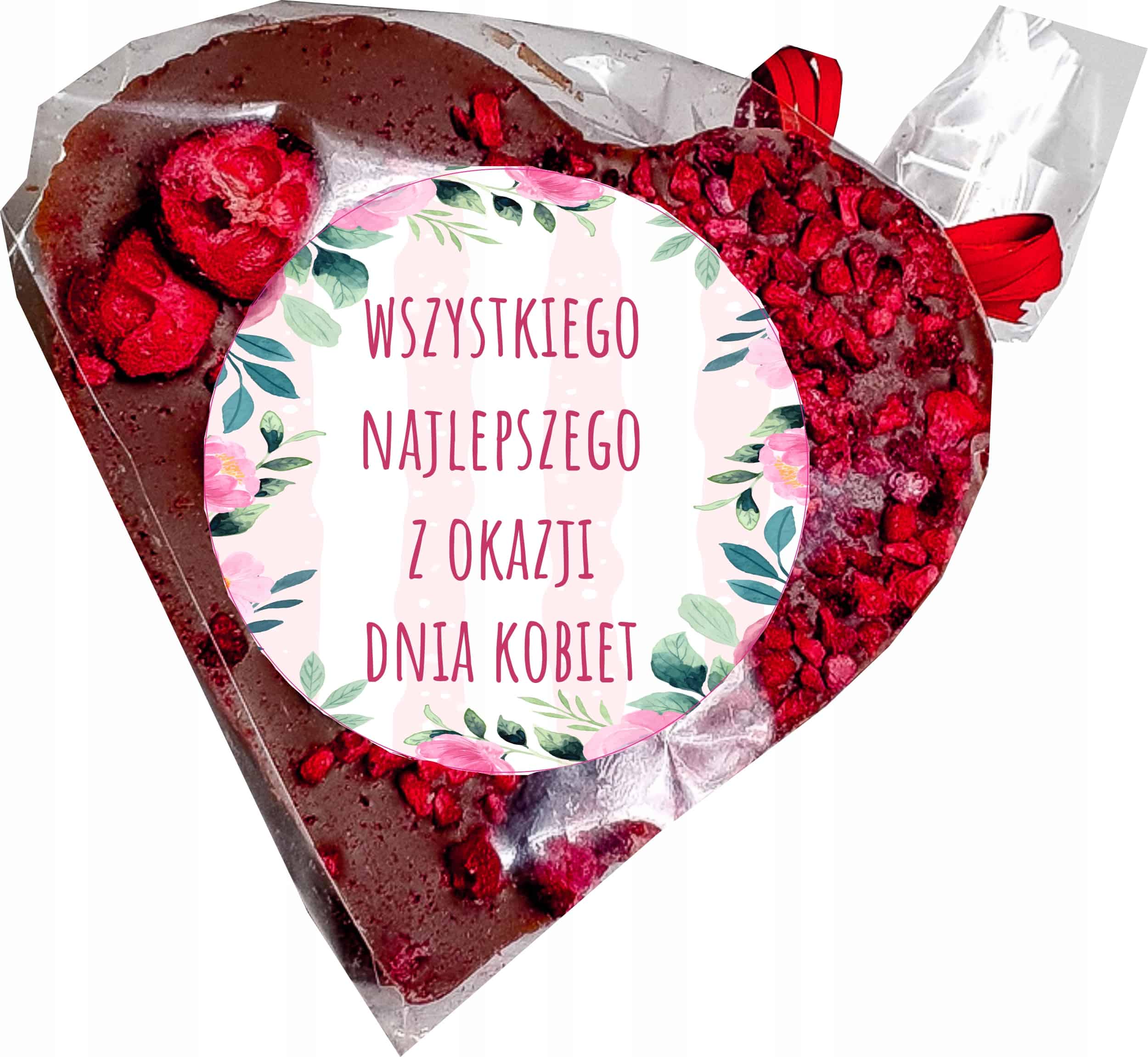Mała czekolada serce z owocami. Prezent na Dzień Kobiet. - obrazek 1