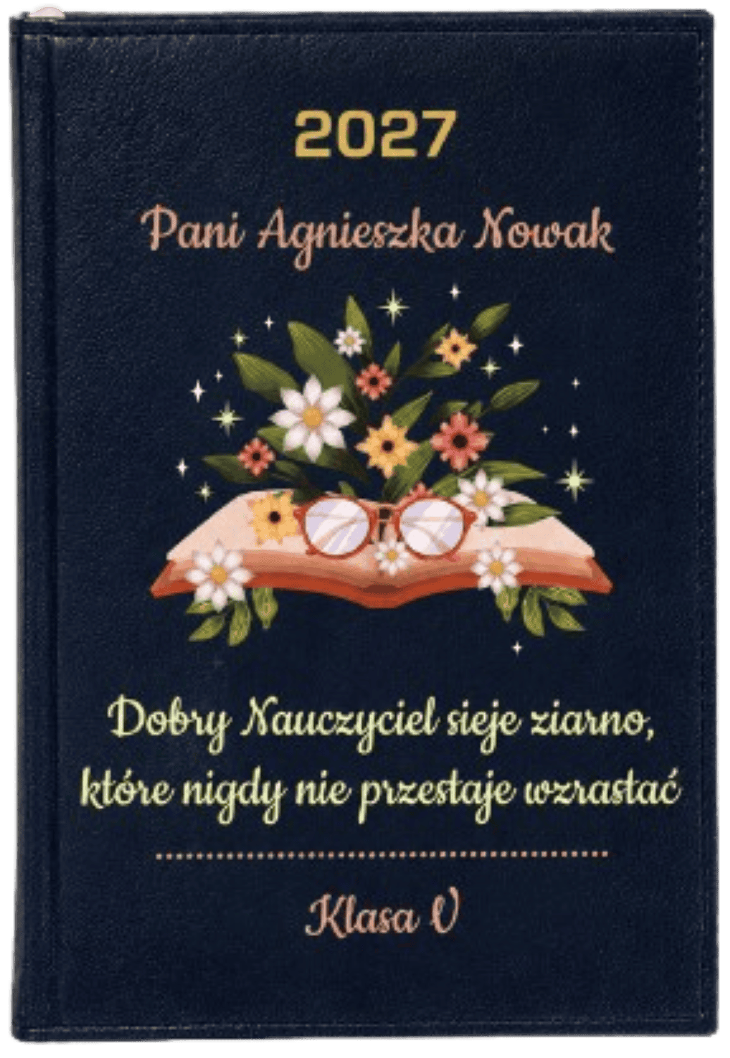 Personalizowany Kalendarz Nauczyciela 2027 z Nadrukiem UV - Elegancki Prezent Edukacyjny - obrazek 1