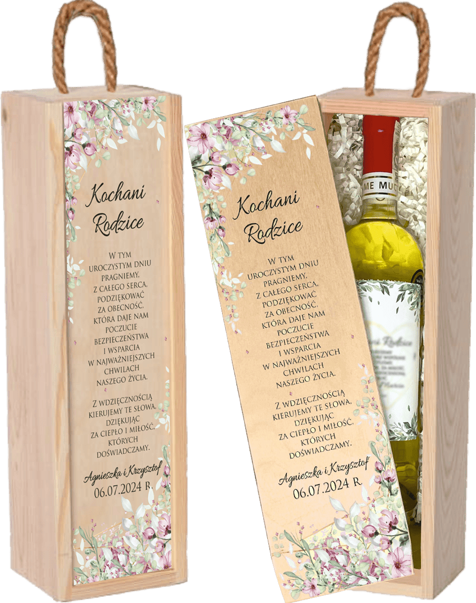 10e3f862461080721689e7c7e4d93d70.png Eleganckie Pudełko na Wino z Personalizacją - Wyjątkowy Prezent na Ślub dla Rodziców Dziadków Chrzestnych - obrazek 1