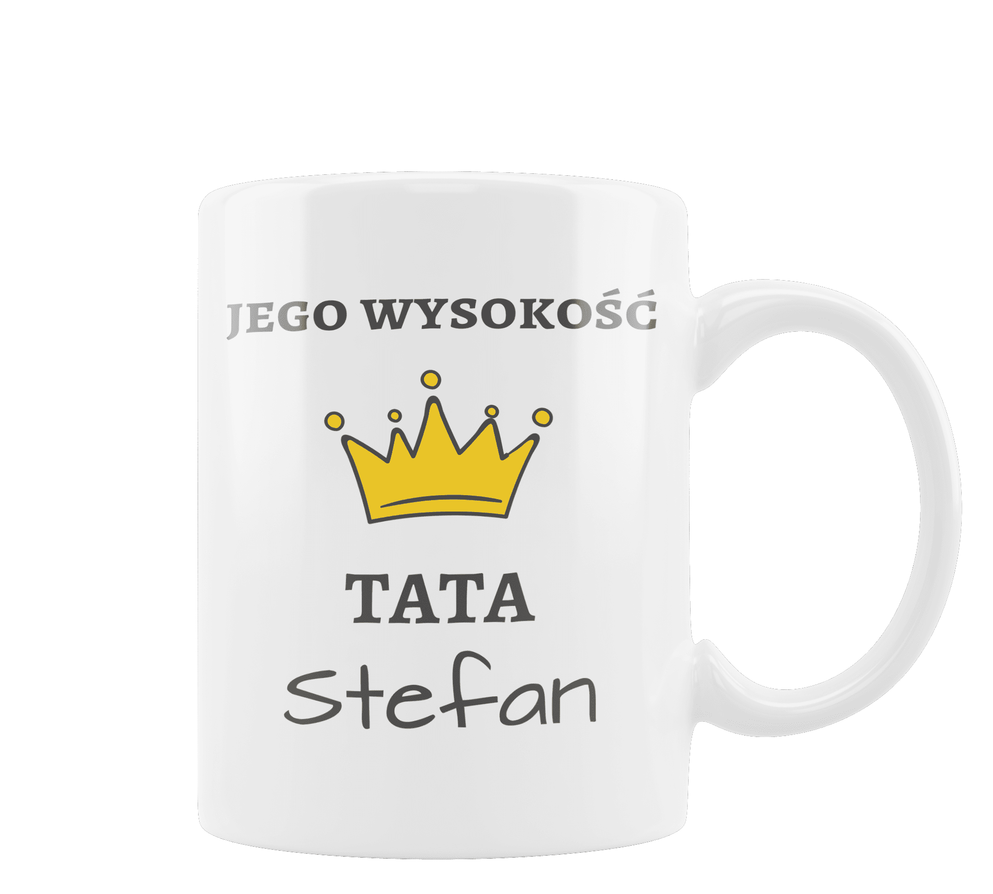7t Kubek z nadrukiem dla taty jego wysokość - obrazek 1