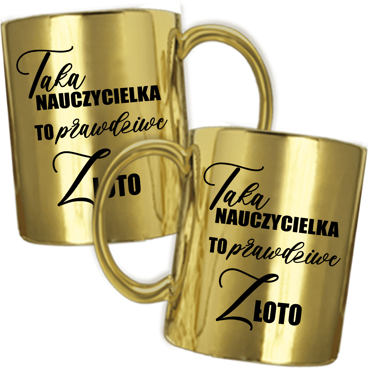 nauczycielka ZŁOTY KUBEK PREZENT NA DZIEŃ NAUCZYCIELA NAUCZYCIELKA SZKOŁA - obrazek 1