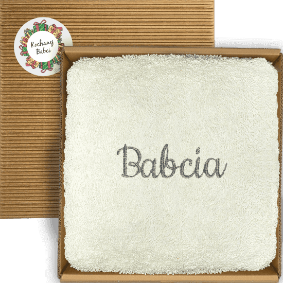 Z20 ręcznik BABCIA główne Ręcznik z haftem dla babci w pudełku - obrazek 1